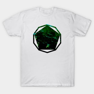 Deep Green Sea Texture - Polygon T-Shirt